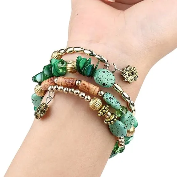 Jewels Galaxy Copper Multi Strand Bracelet for Women/Girls