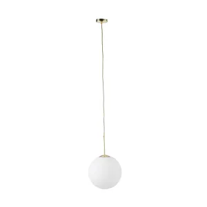 Julietta Brass Pendant White