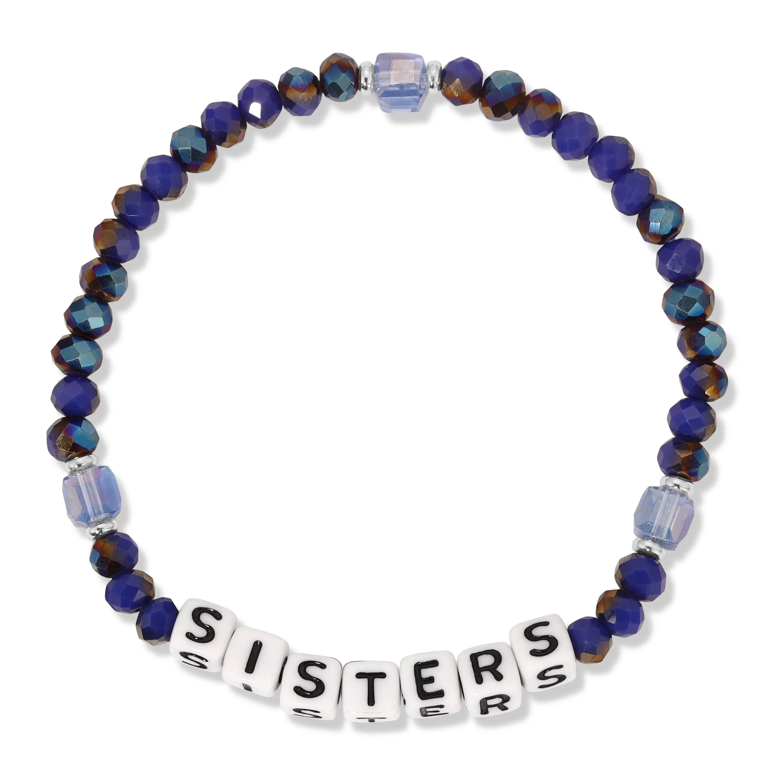 Kids Colorful Word Bracelets Select from 12 Styles: Fearless - Cranberry