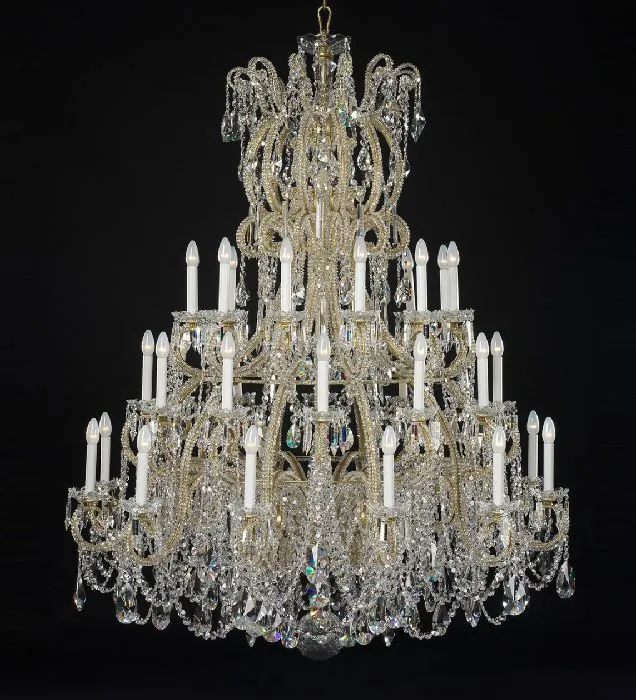 Large 36 Light Statement Crystal Chandelier