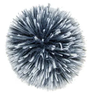 Large Pom - Fox Faux Fur, Multi-Tonal (Blue Steel - Limited Availability)