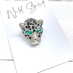 Leopard Head Brooch