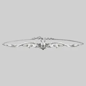 LILITH. Silver Bat Choker