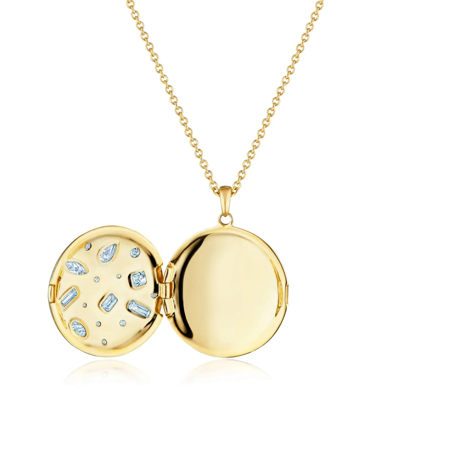 Locket Pendant with Diamonds