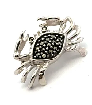 Marcasite Crab Brooch