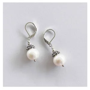 MEH Freshwater Pearls with Silver Earrings II