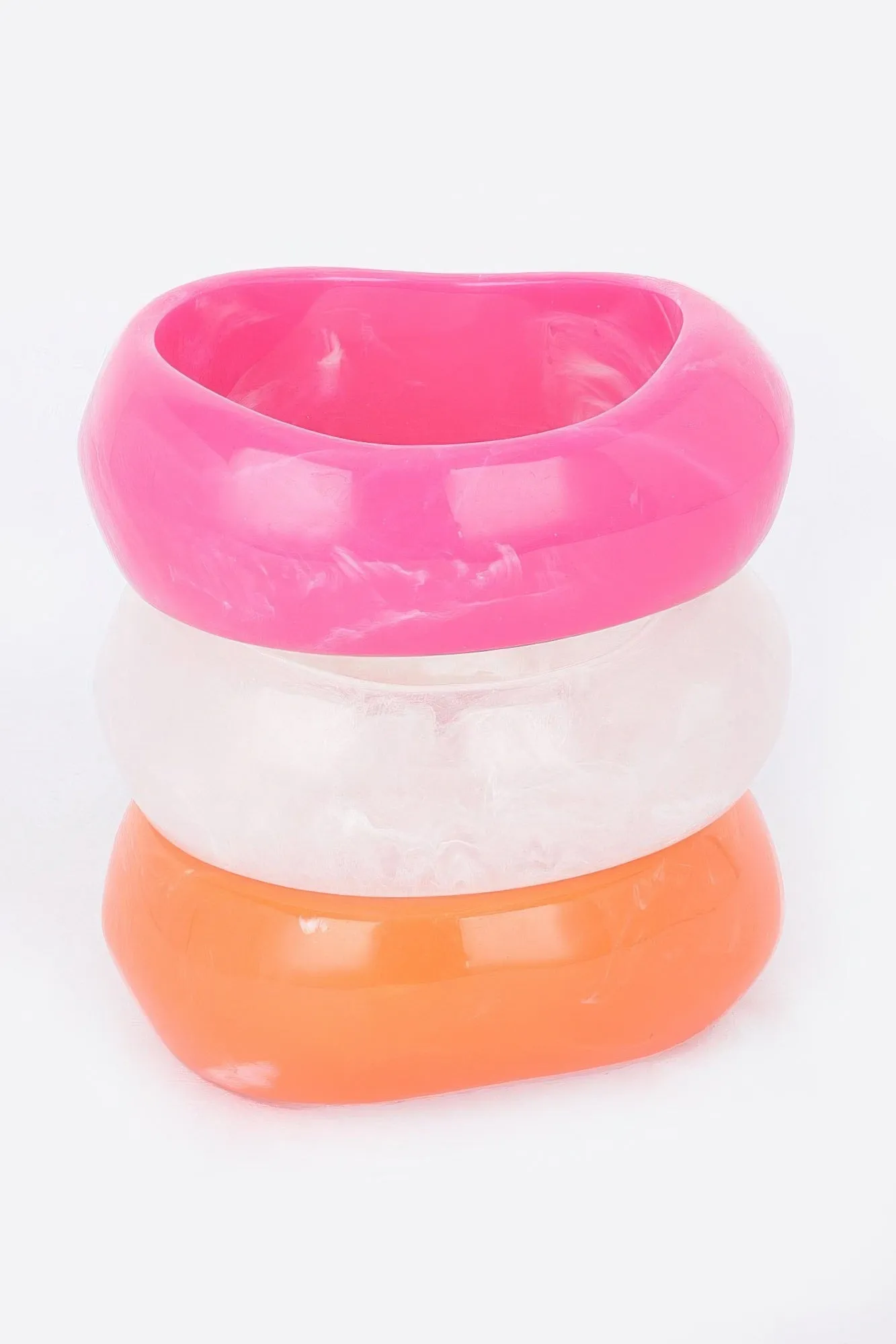 Multi Resin Bangle Bracelet