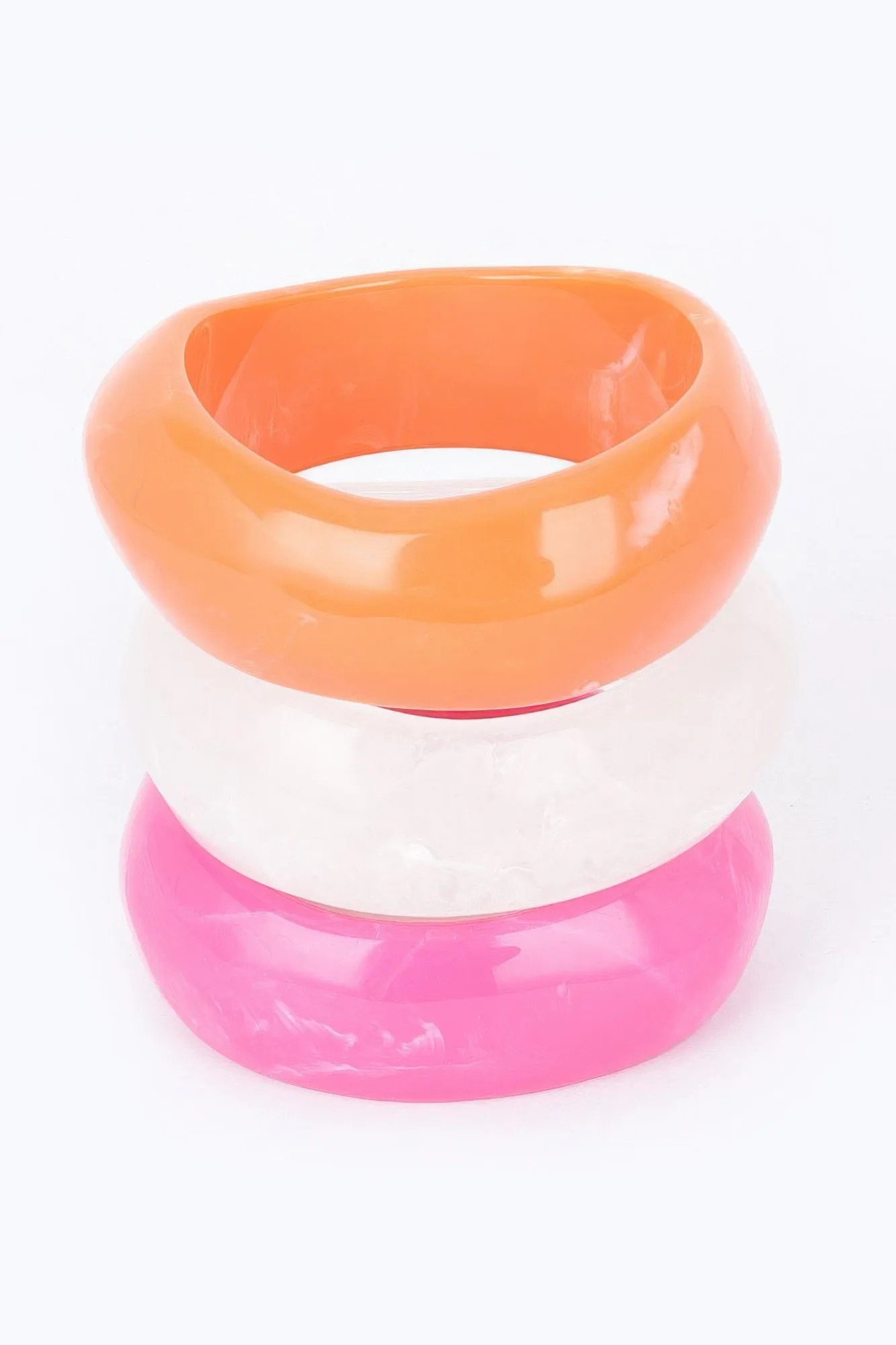 Multi Resin Bangle Bracelet