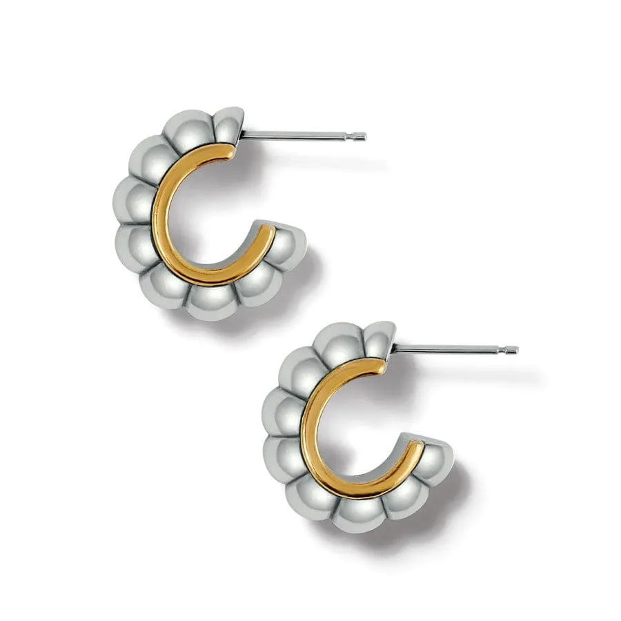 Mystic Moon Scallop Hoop Earrings