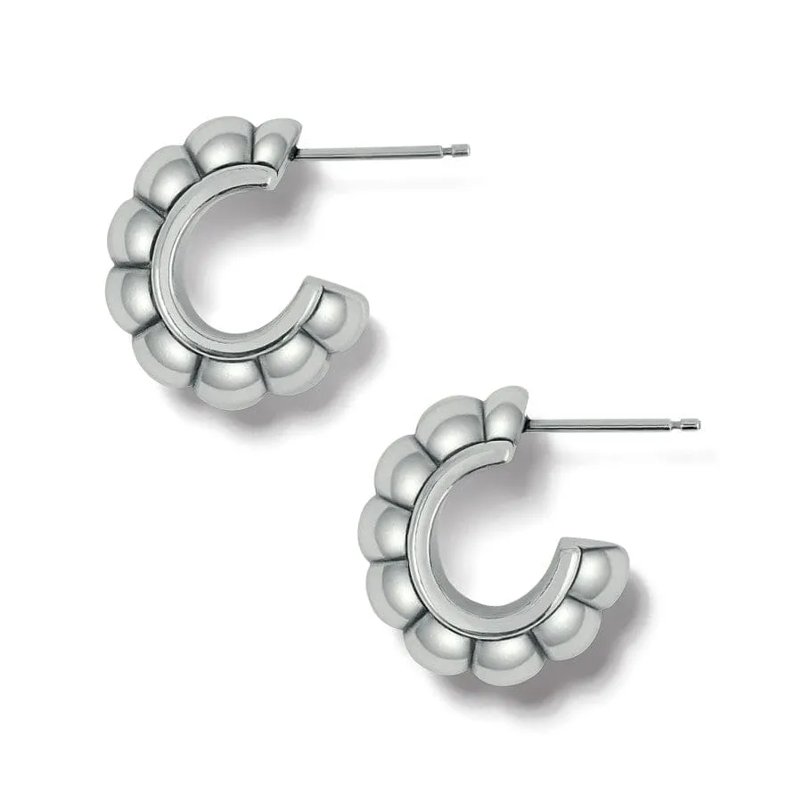 Mystic Moon Scallop Hoop Earrings