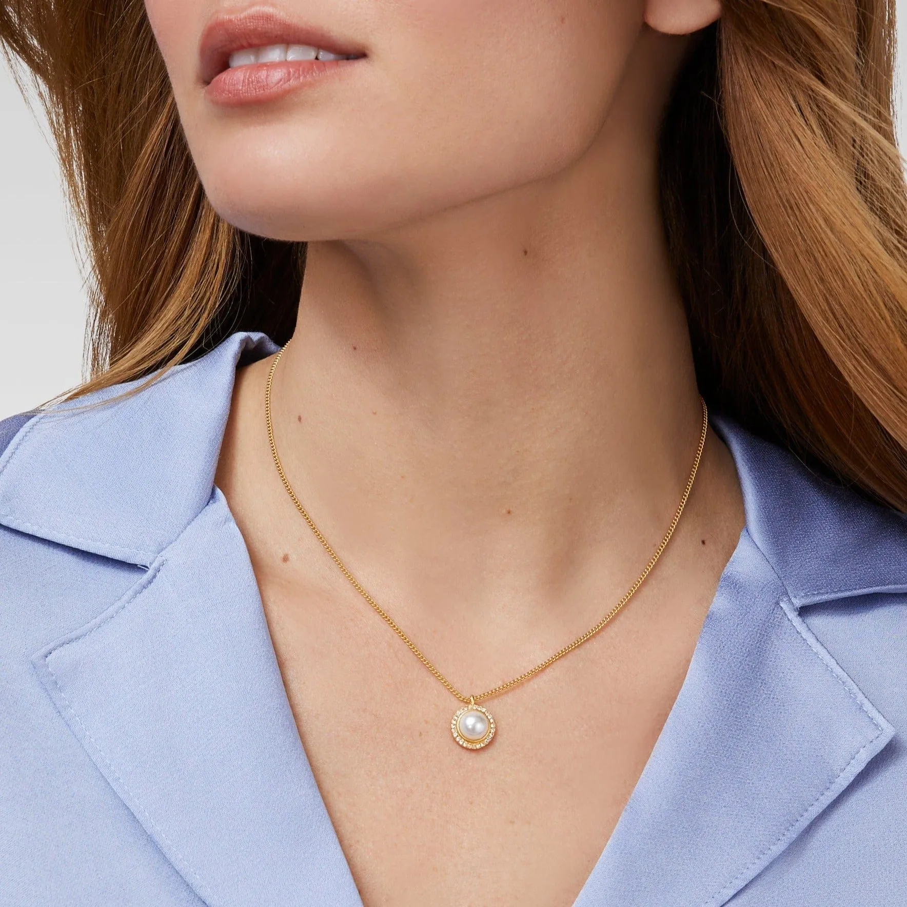 Odette Pearl Solitaire Necklace