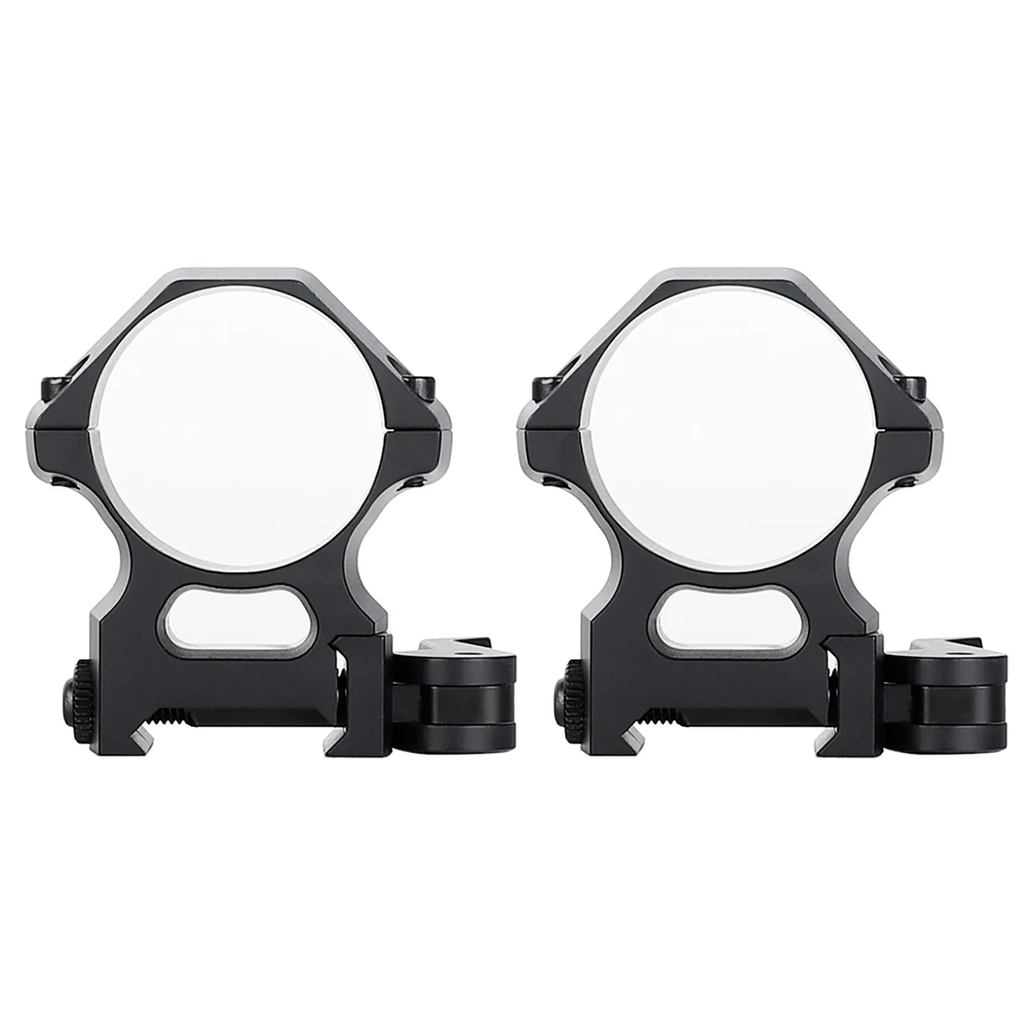 ohhunt® High-end Pro Quick Release 30mm Picatinny Scope Rings 7075-T6 Aluminum - High Med Low Profile