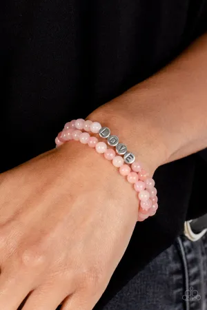 Open Door Jewelry - Devoted Dreamer - Pink Bracelet - Paparazzi Accessories