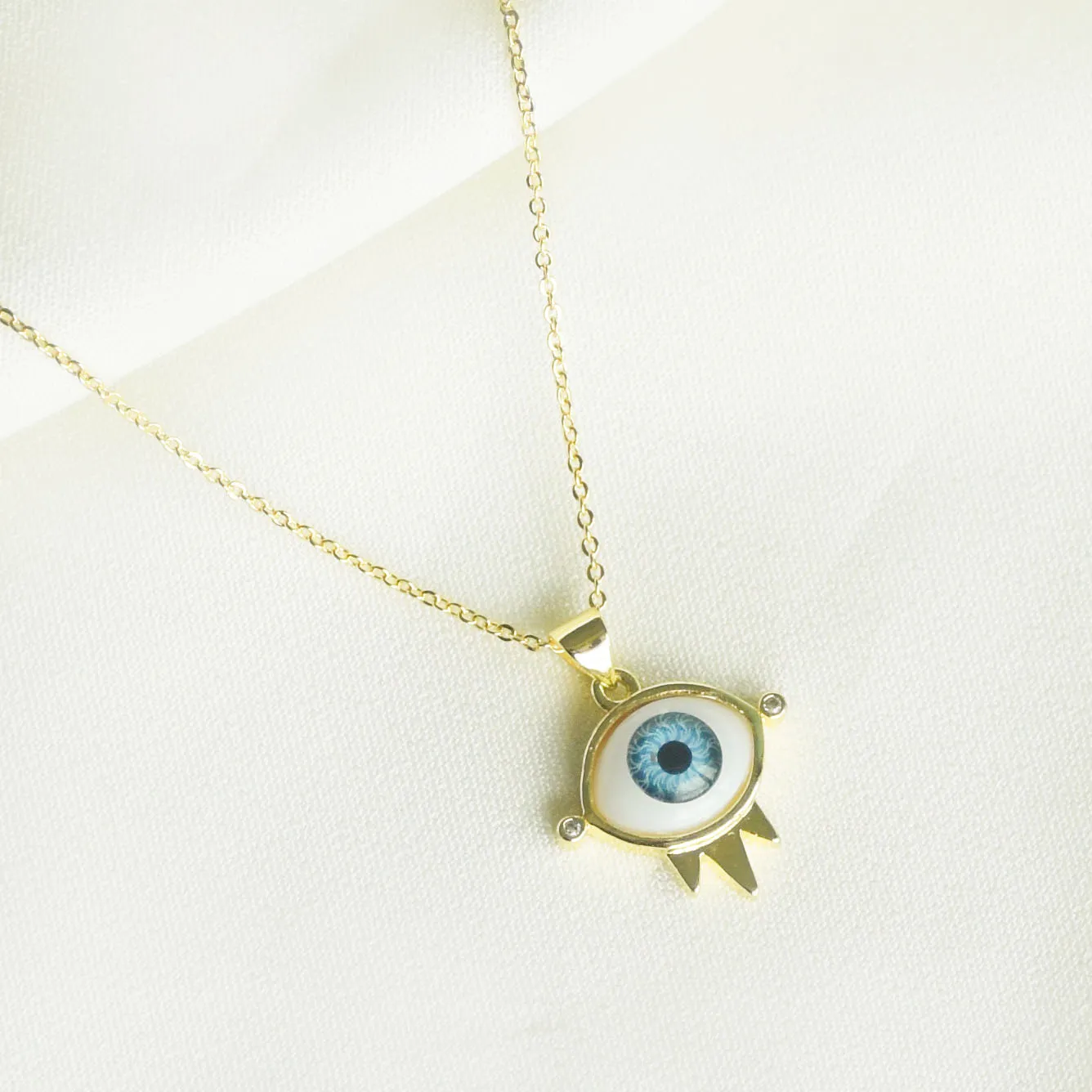 Original Evil Eye Crown Pendant