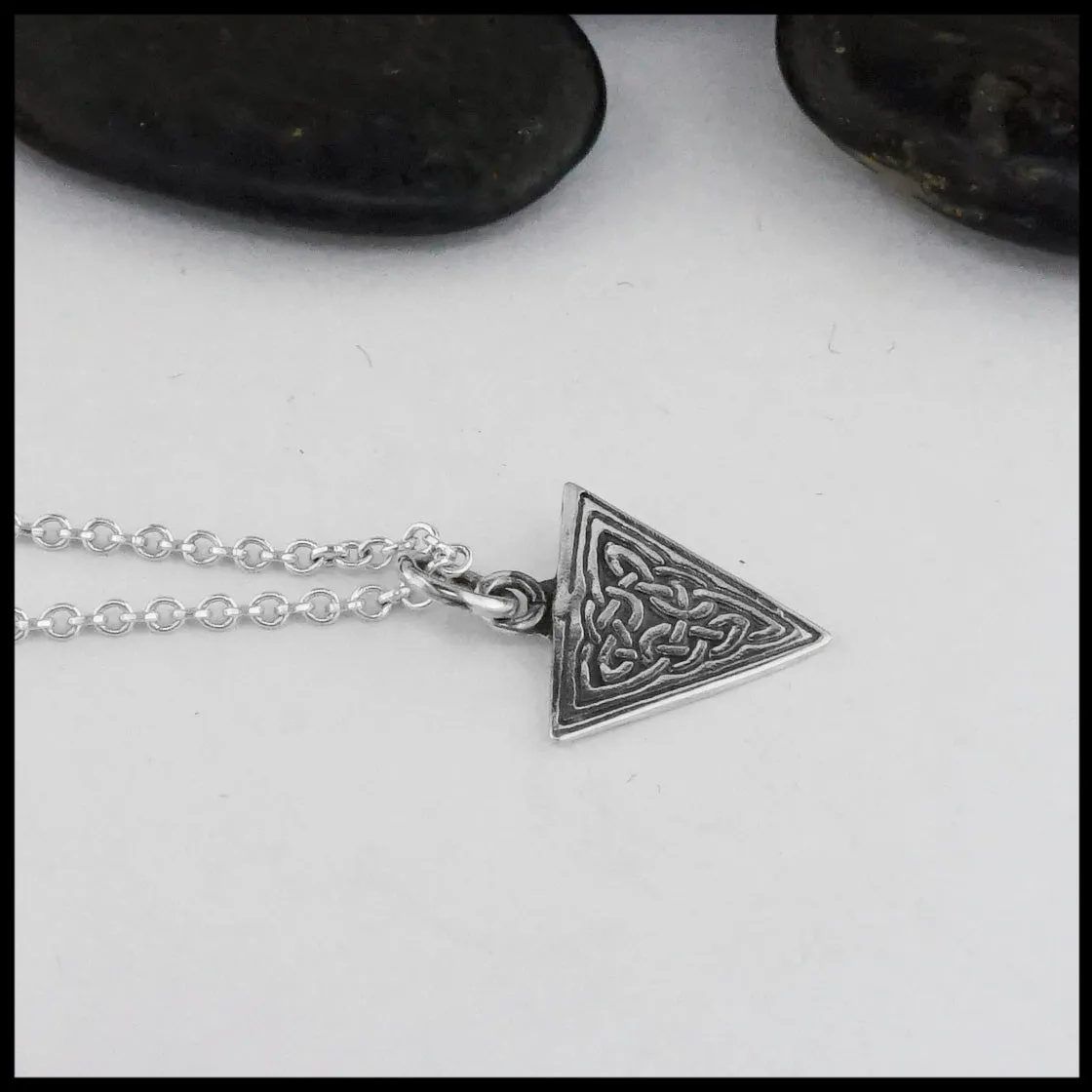 Ornate Triangle Celtic Knot Pendant