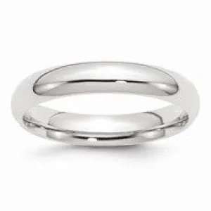 Palladium Heavy Weight Comfort Fit 4mm Wedding Band Ring