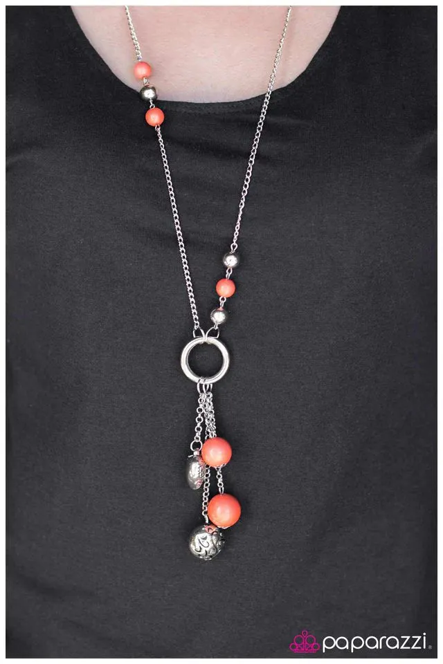 Paparazzi Necklace ~ Part Of The Movement - Orange