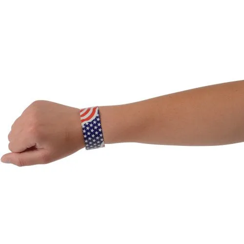 Patriotic Slap Bracelets Party Favor (set of 6)