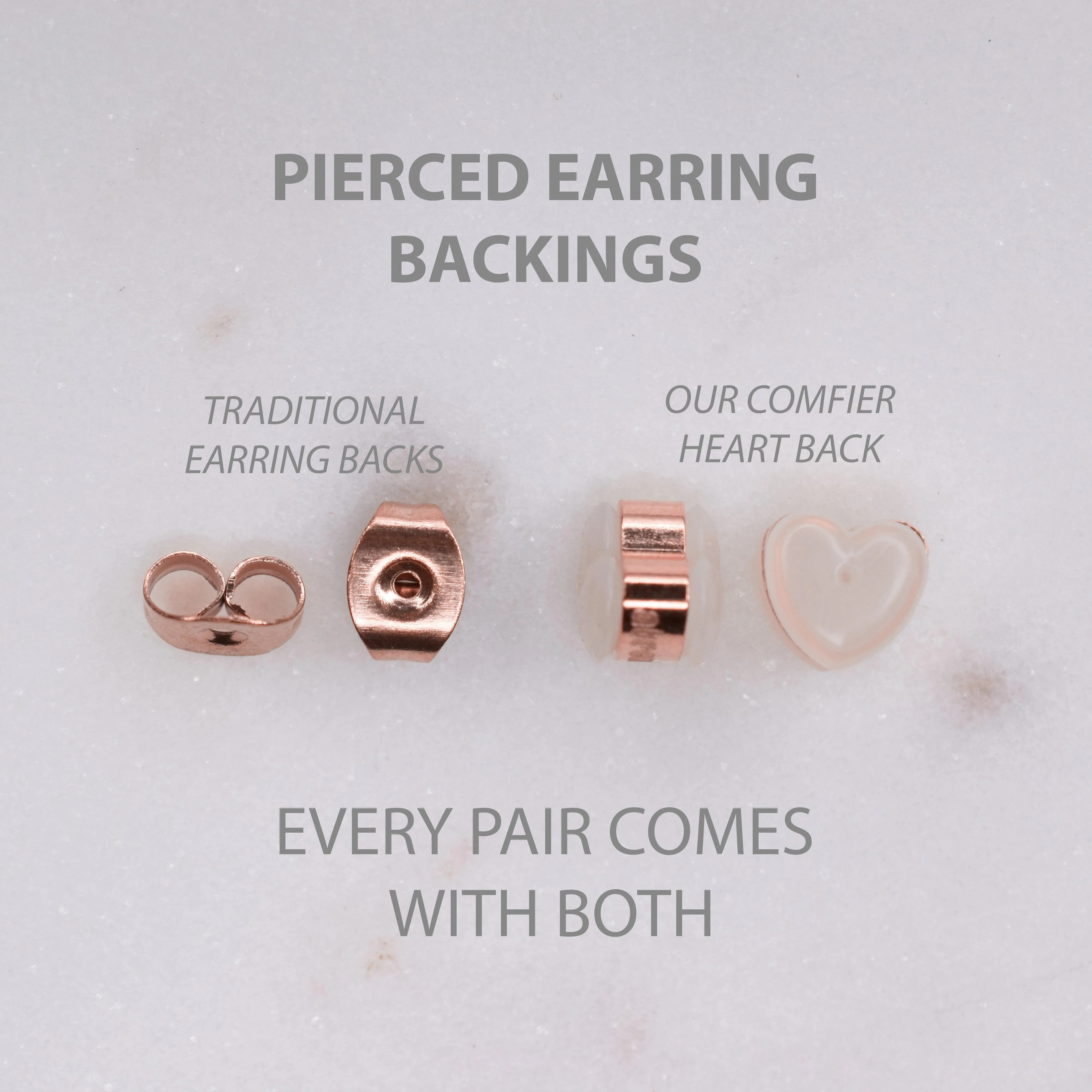 PAVE CUBIC ZIRCONIA HOOP EARRINGS IN ROSE GOLD