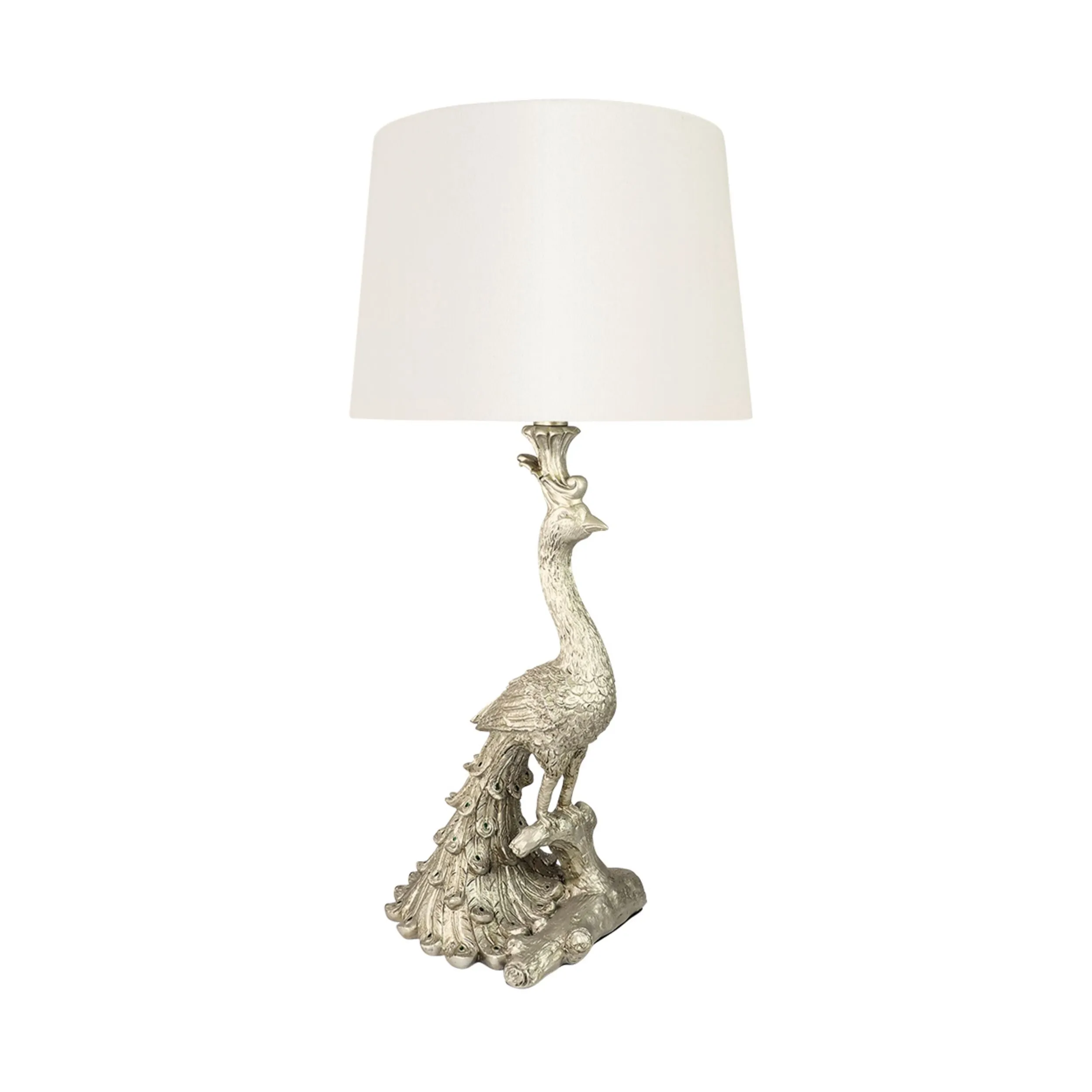 Peacock Table Lamp Gold 69cm