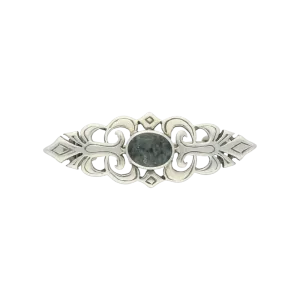 Preseli Bluestone Brooch Pierced Design Sterling Silver