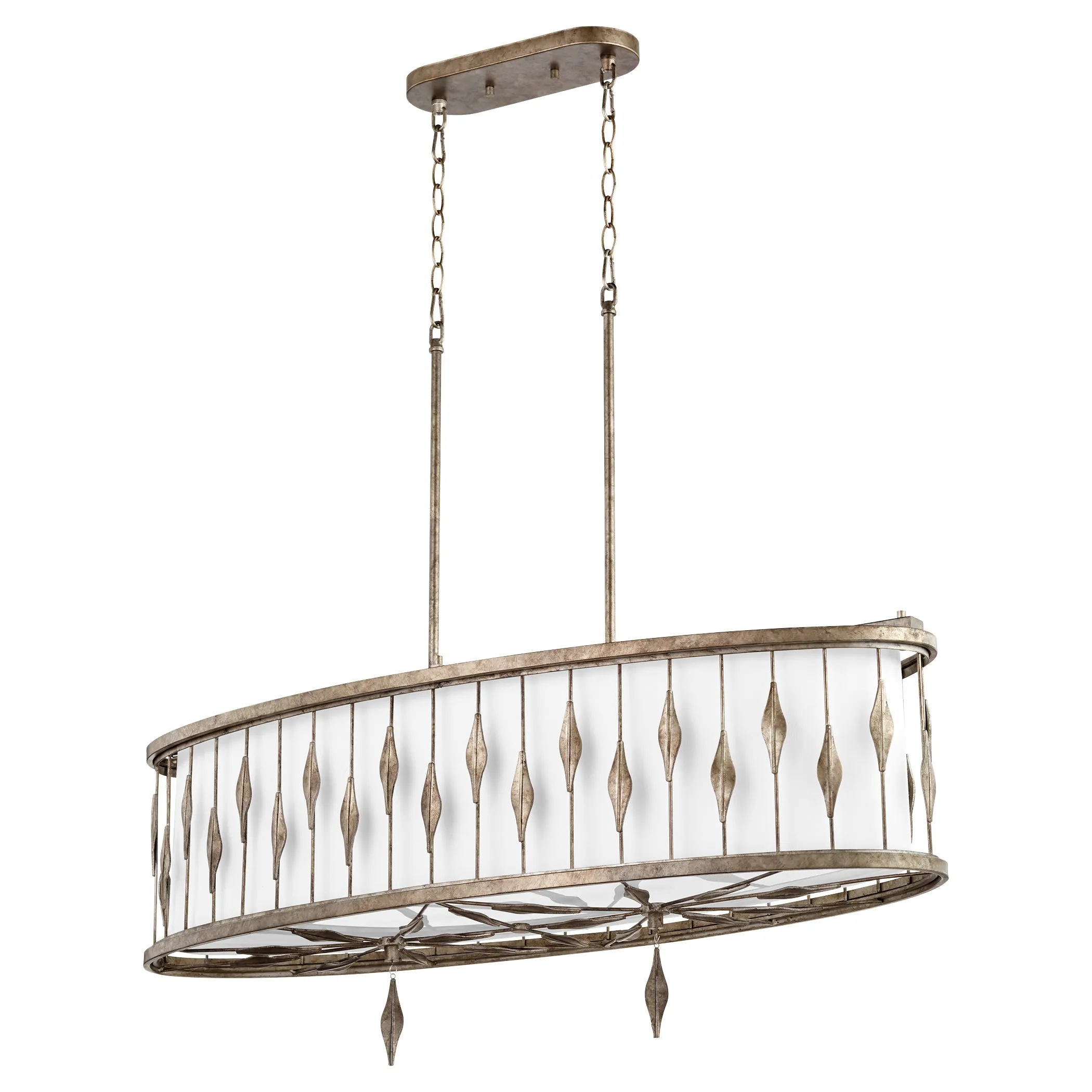 Quorum Cordon 856-5-91 Pendant - Persian Gray Cordon 5lt Linear Transitional Design