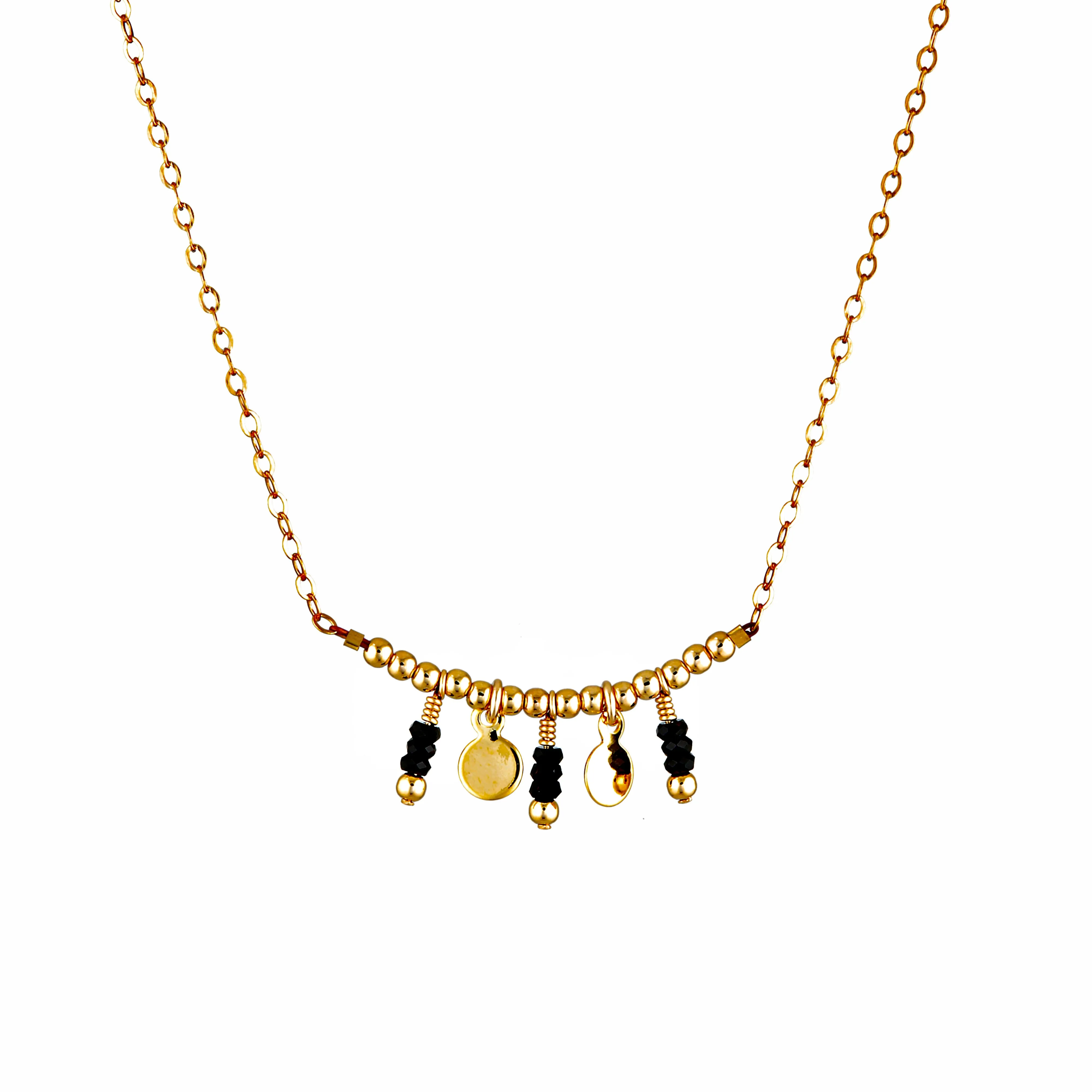 Ricco Necklace ~ Black Spinel