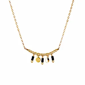 Ricco Necklace ~ Black Spinel