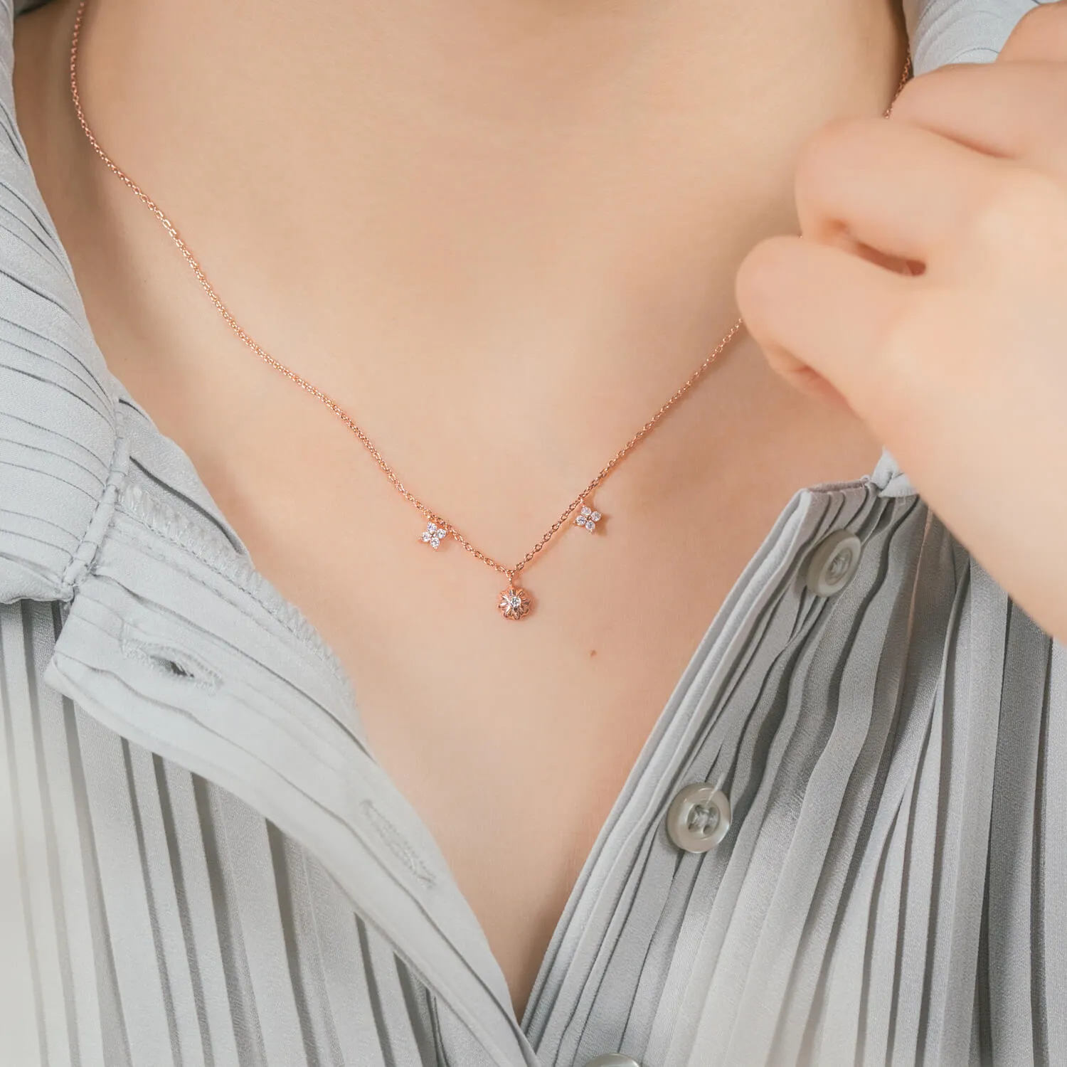 Rose Gold Carmelo Necklace