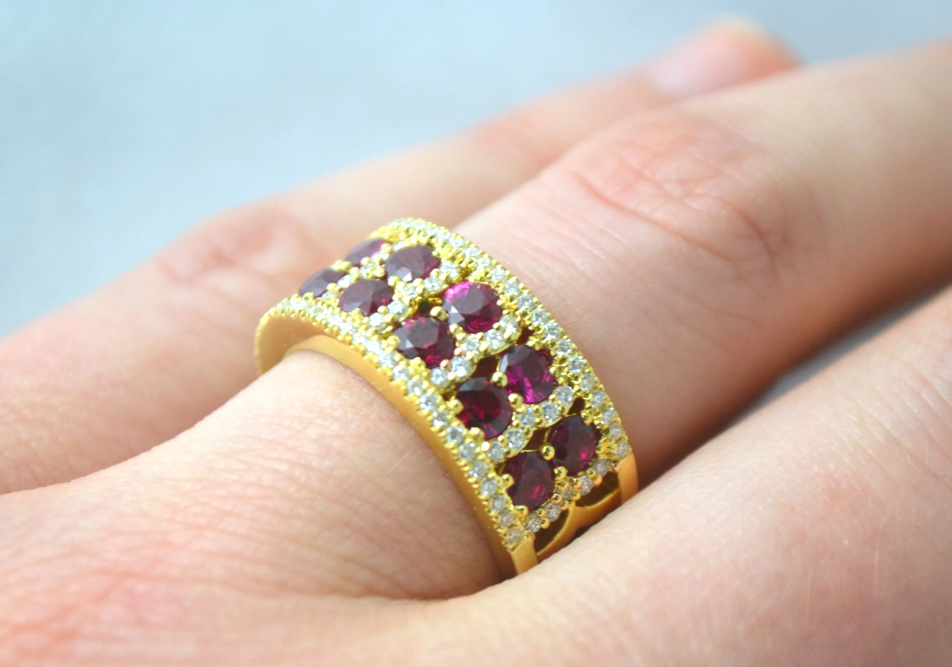 Ruby and Pave Band