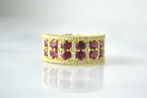 Ruby and Pave Band