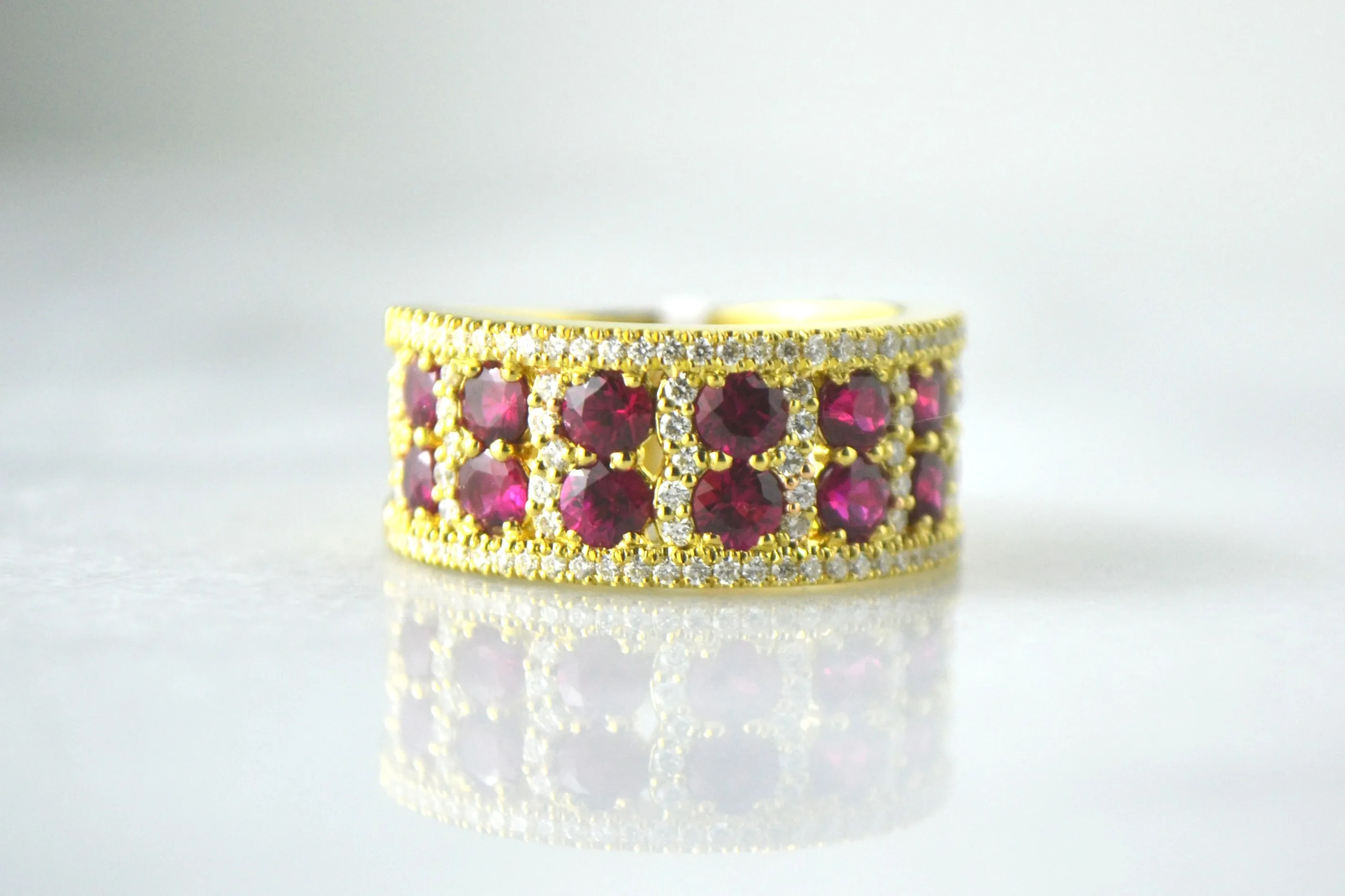 Ruby and Pave Band