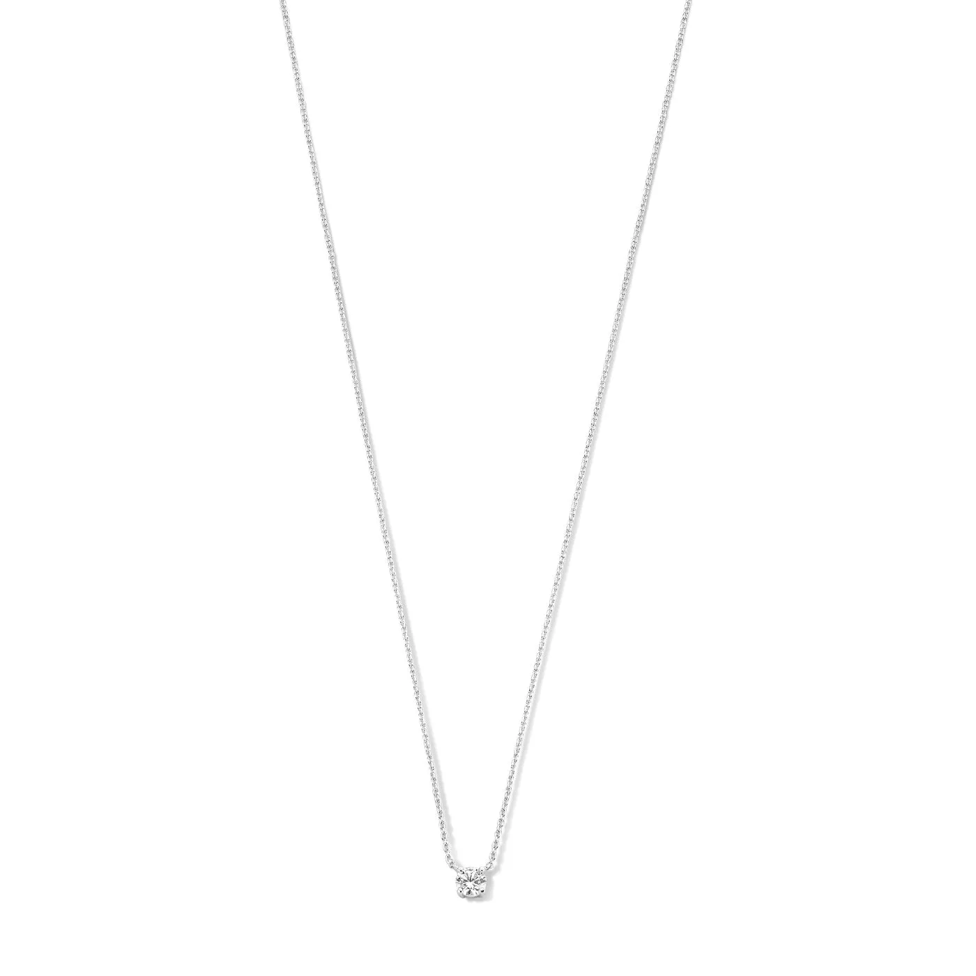 Saint Germain Garance 14 karat white gold necklace with zirconia stone