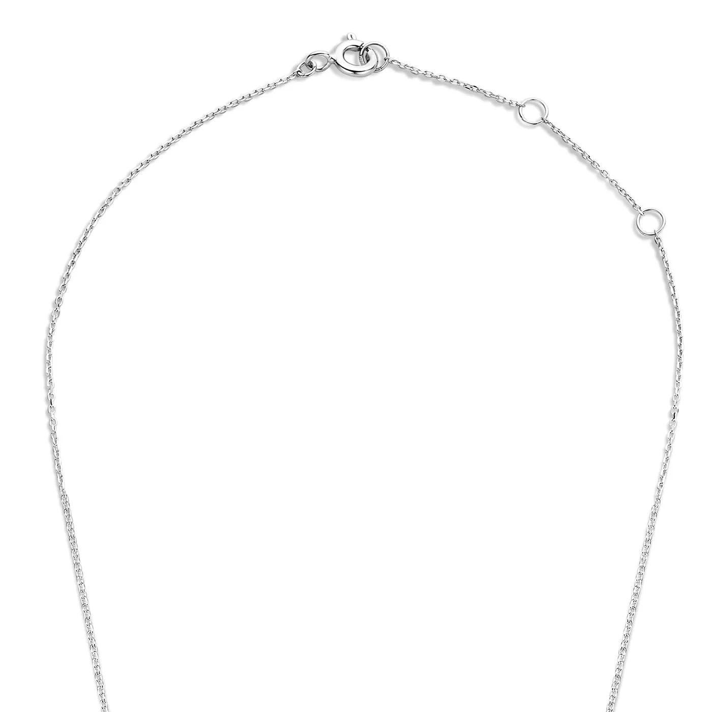 Saint Germain Garance 14 karat white gold necklace with zirconia stone