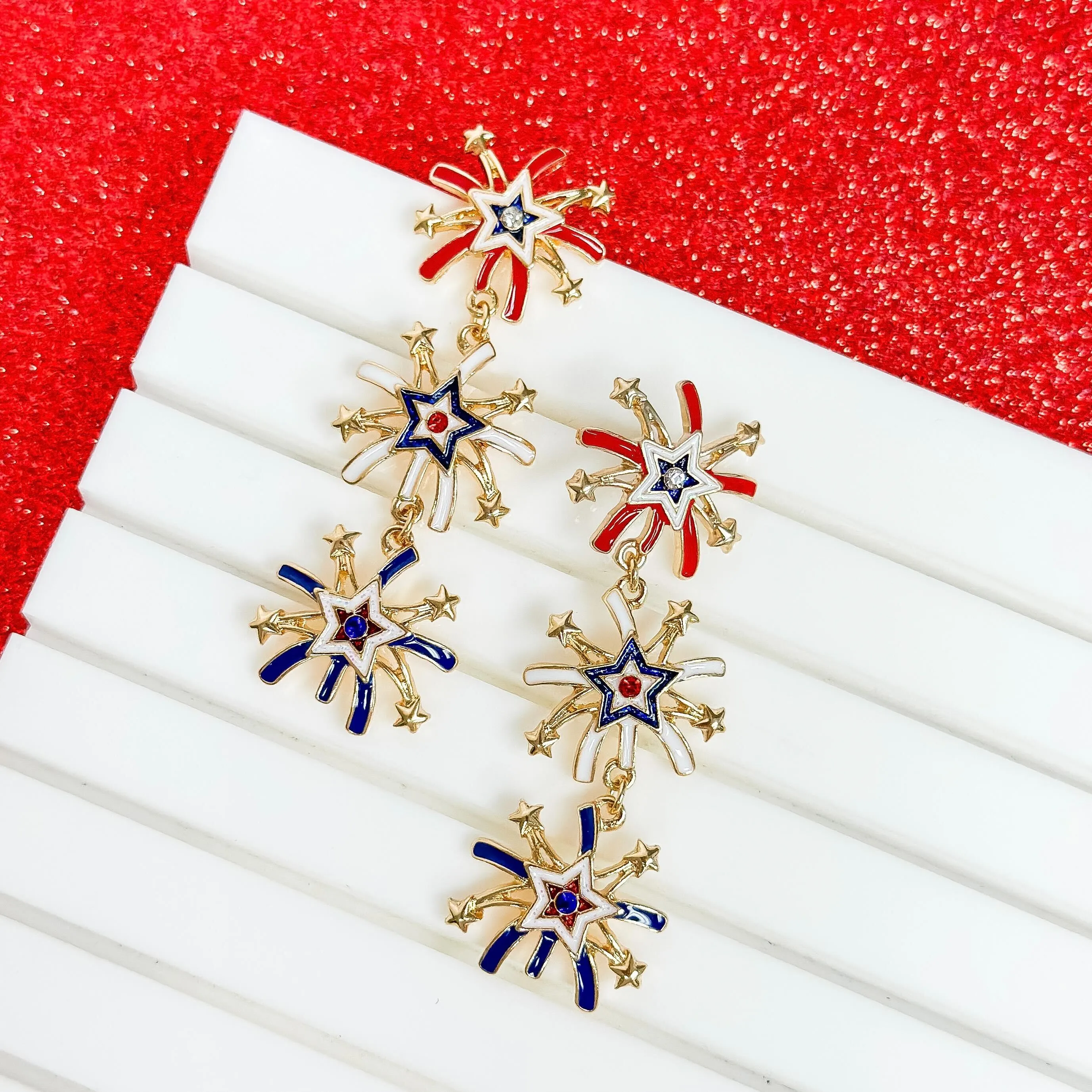 Shining Fireworks Statement Earrings