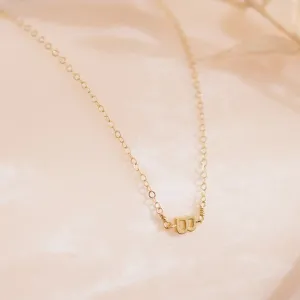 Side Initial Necklace