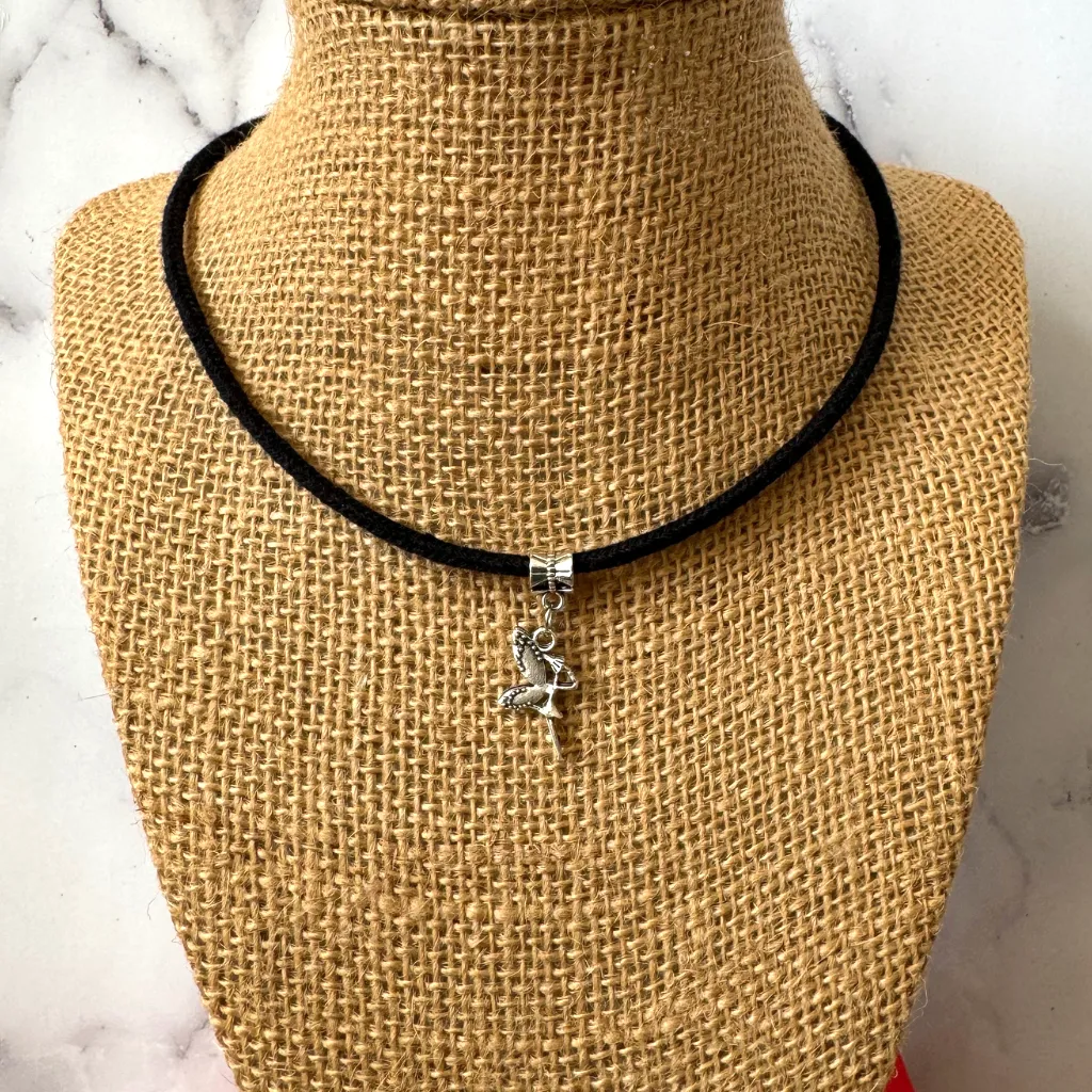 Silver Charm Choker