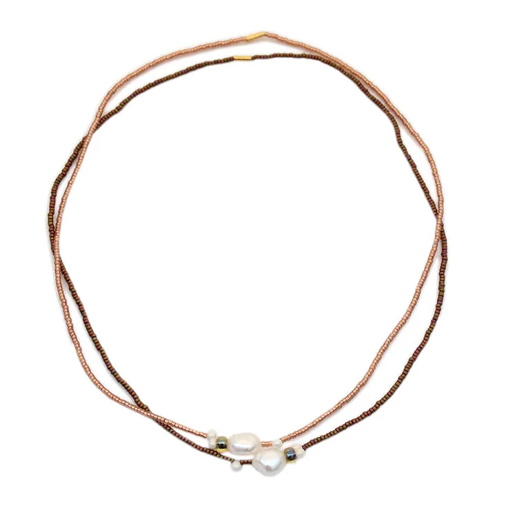 Silvie Chokers set of 2 / Khaki