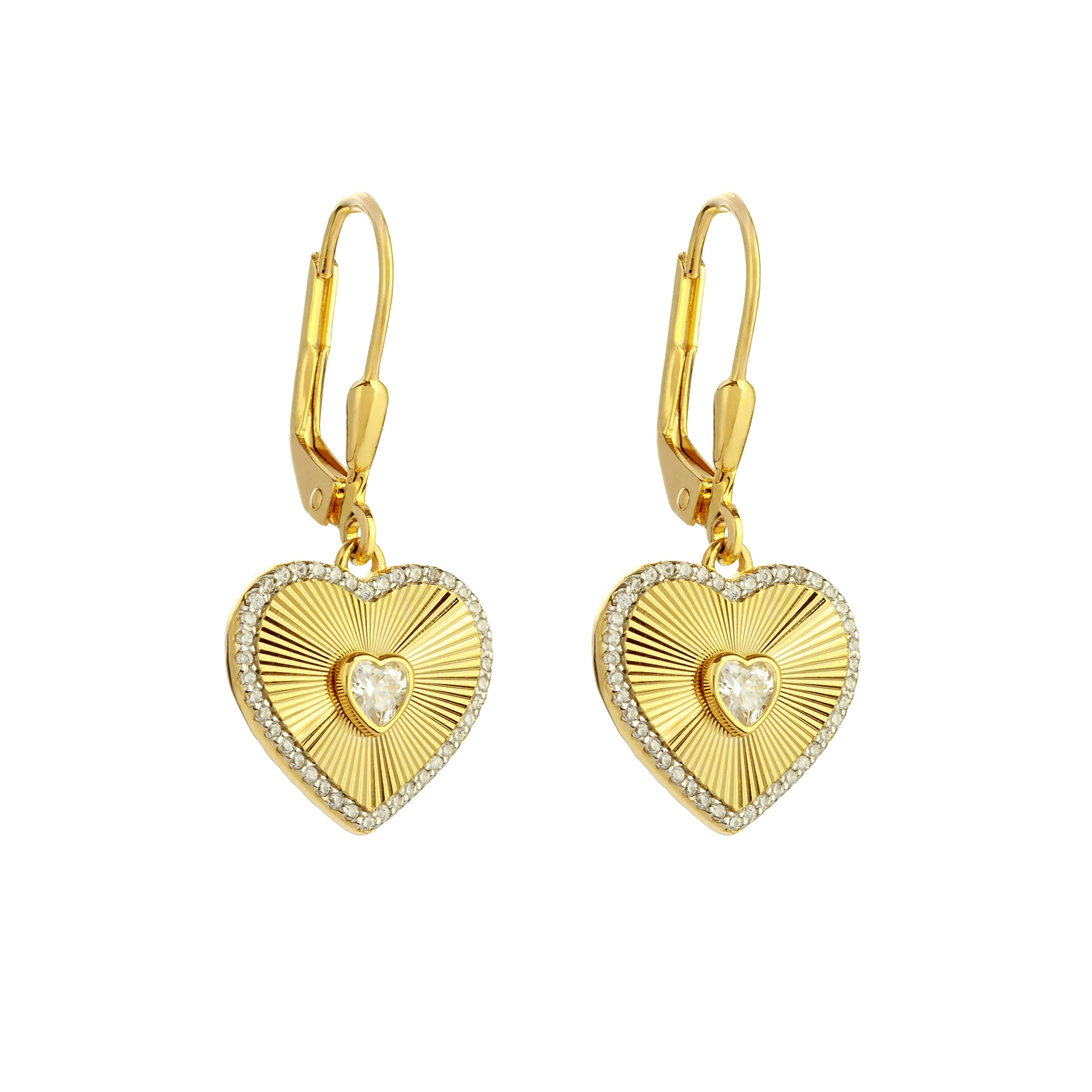 Sparkly Heart Earrings