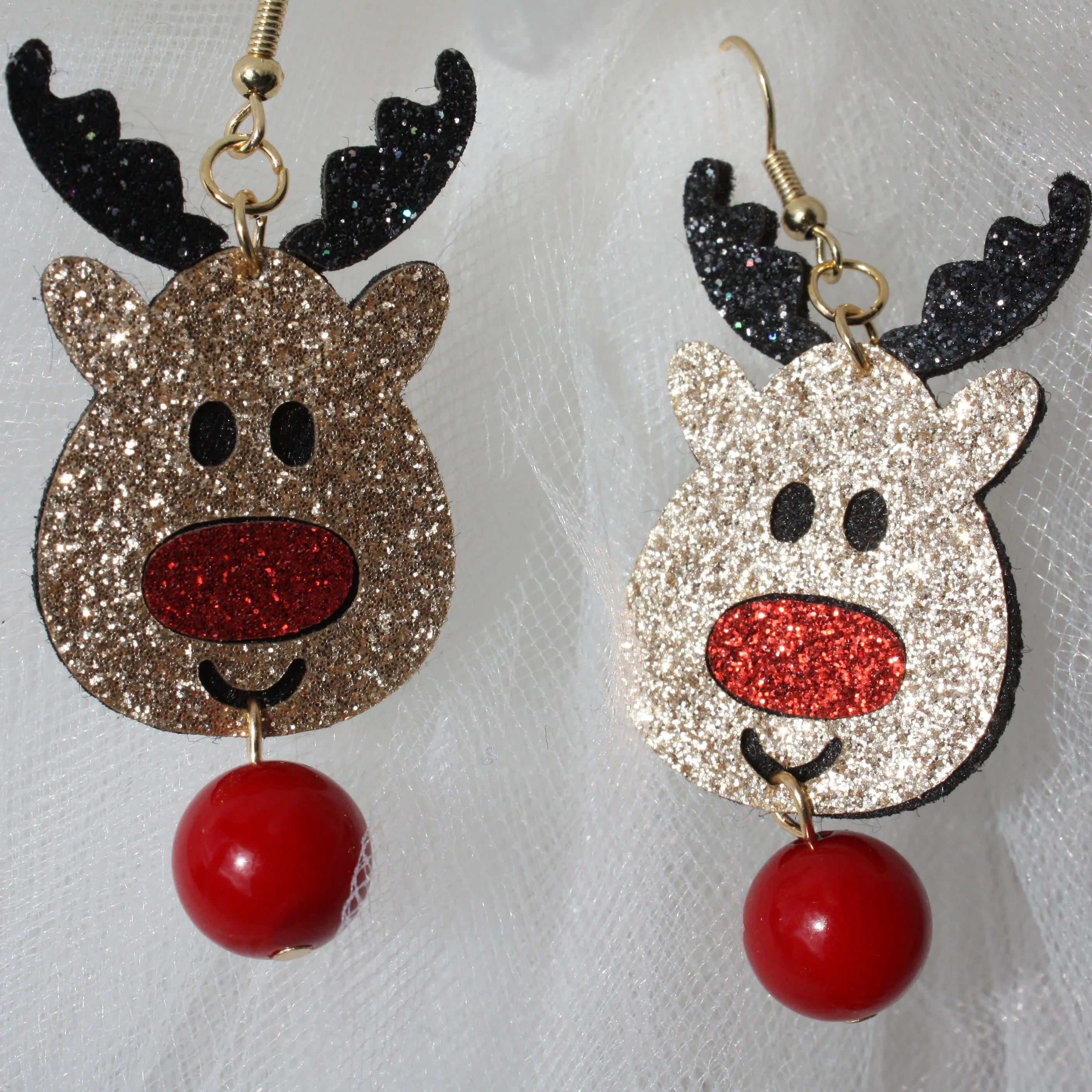 Sparkly Rudolph Earrings