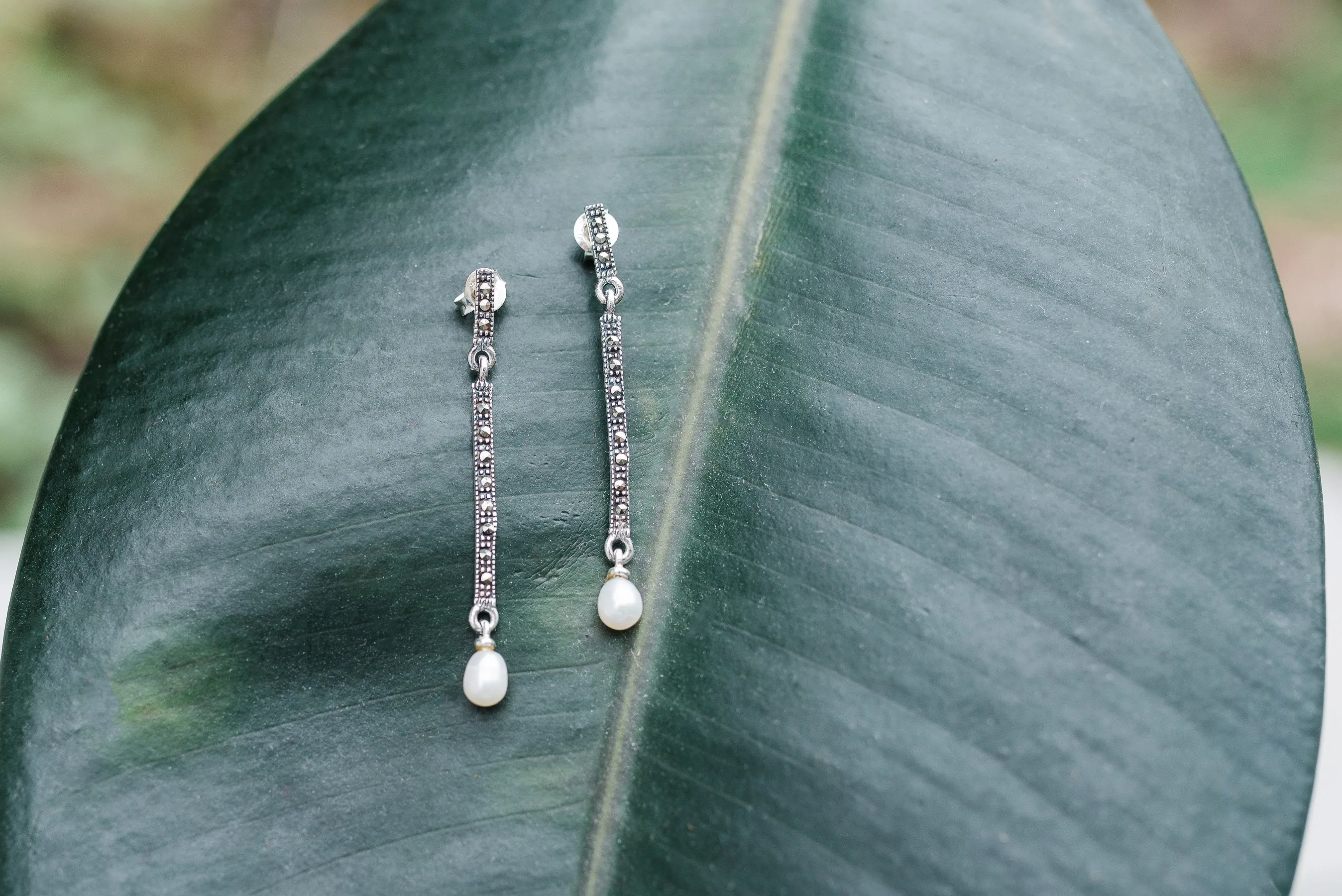 Sterling Silver & Pearl Earrings