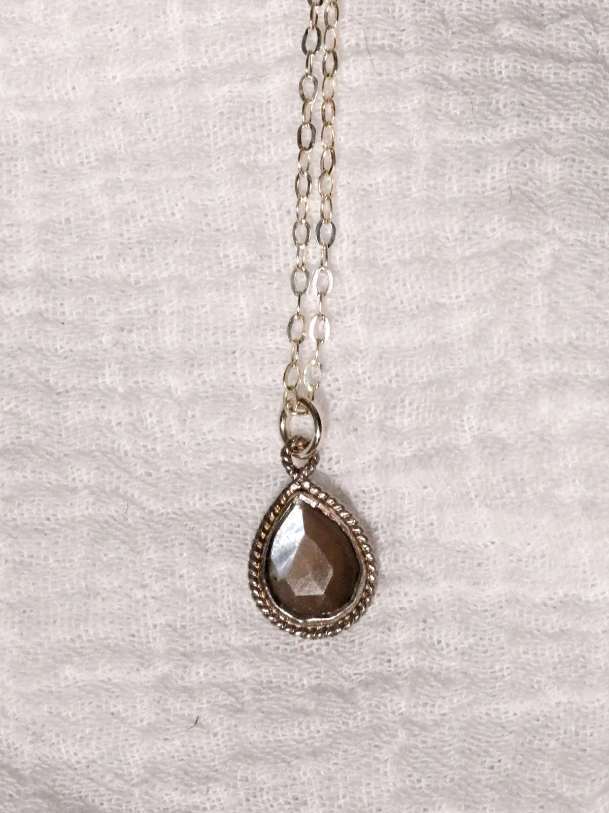 Susan Rifkin Silver Ornate Necklace - Teardrop | More Color Options