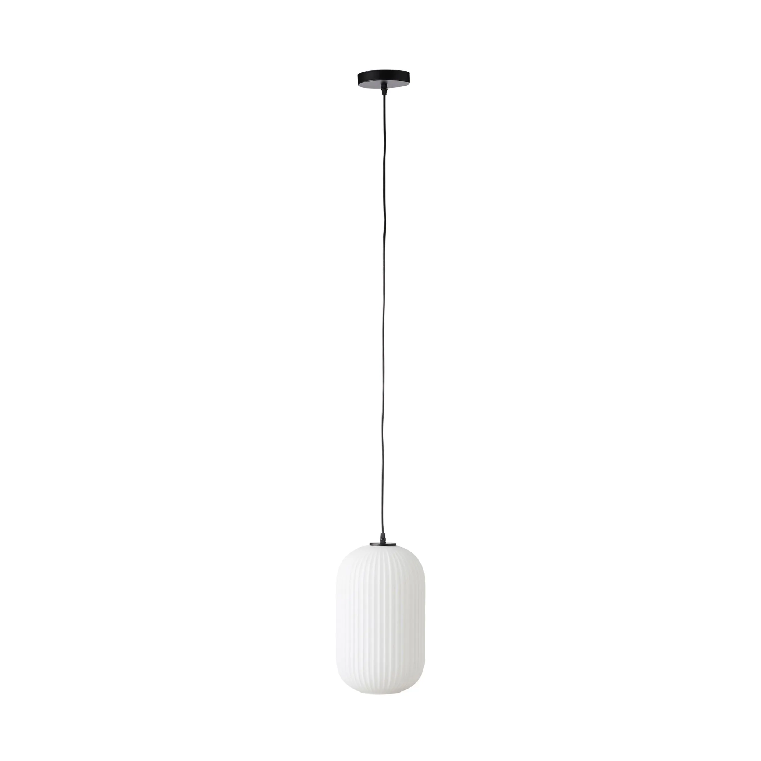 Treviso Fluted Glass Pendant White 150mm