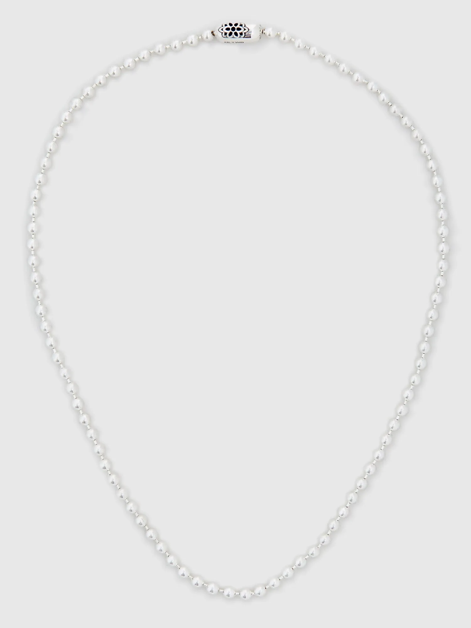 Triple Cutout Poplock Necklace in Sterling Silver