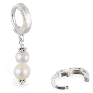 TummyToys® Freshwater Pearl Navel Piercing Bar