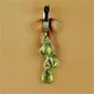 TummyToys® Natural Peridot Dangle on Pure Platinum Clasp