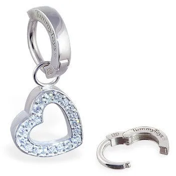 TummyToys® Silver Floating Heart Swinger Set