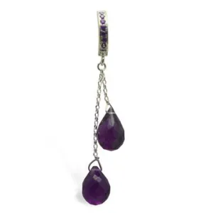 TummyToys® Solid 925 Silver Amethyst Quartz Huggy