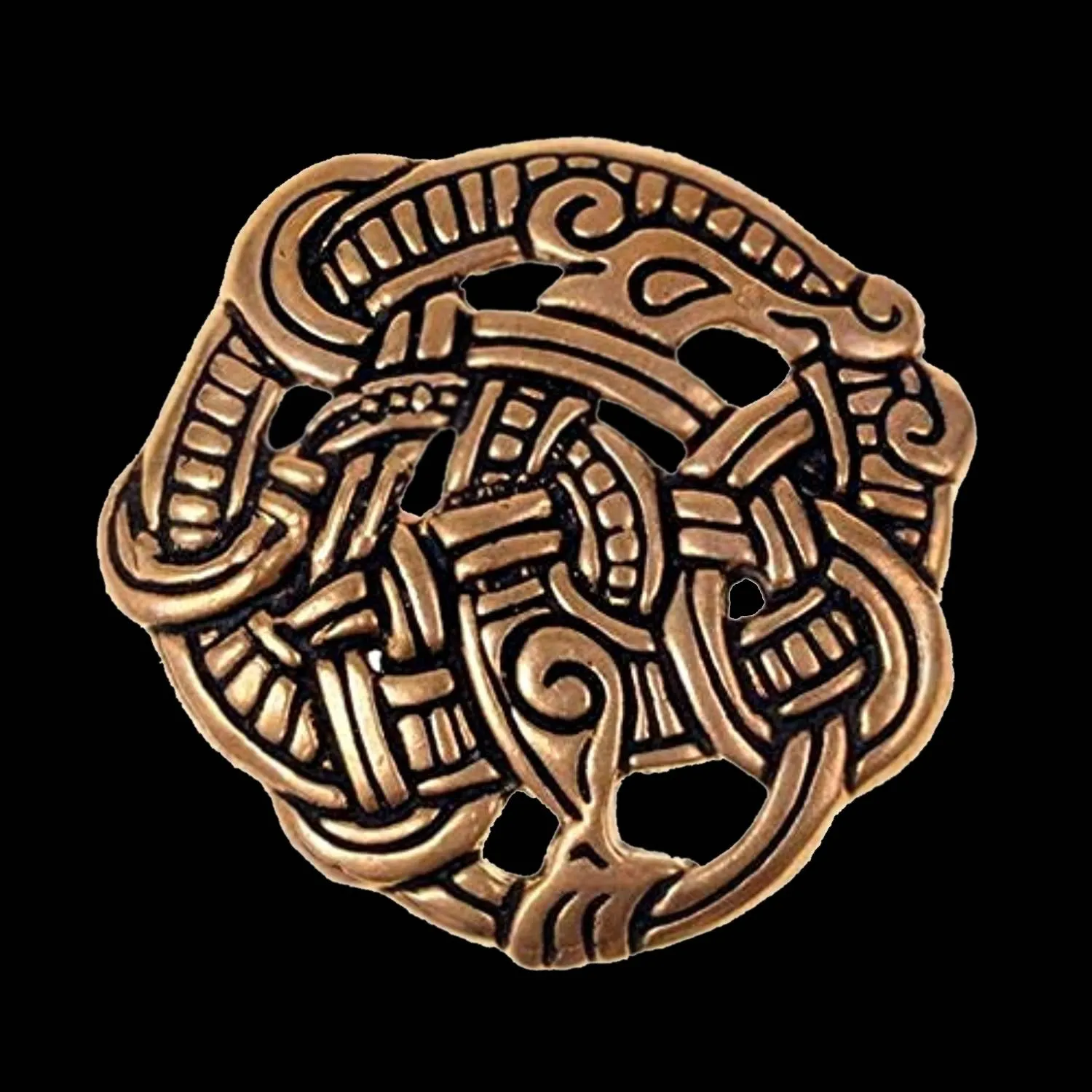 Urnes Style Disc Brooch Cloak Clasp Viking Brooch