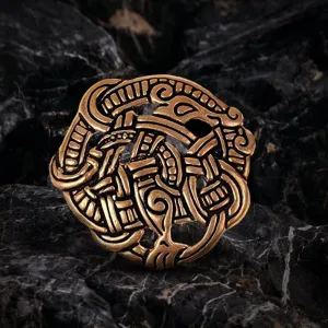 Urnes Style Disc Brooch Cloak Clasp Viking Brooch